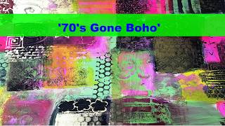 Gelli printing  Bobemian Style  #gelliprints