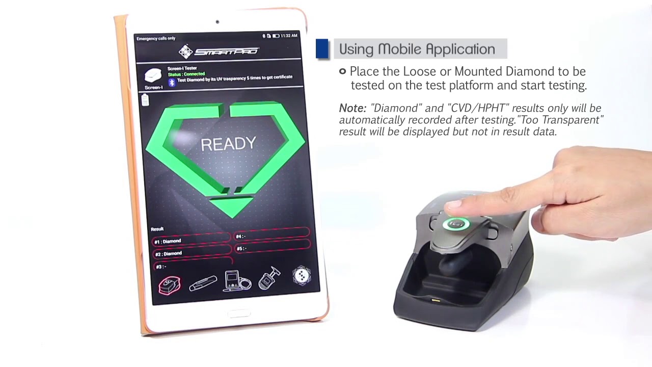 Benchmark, Efficient cvd diamond tester for Jewellers 