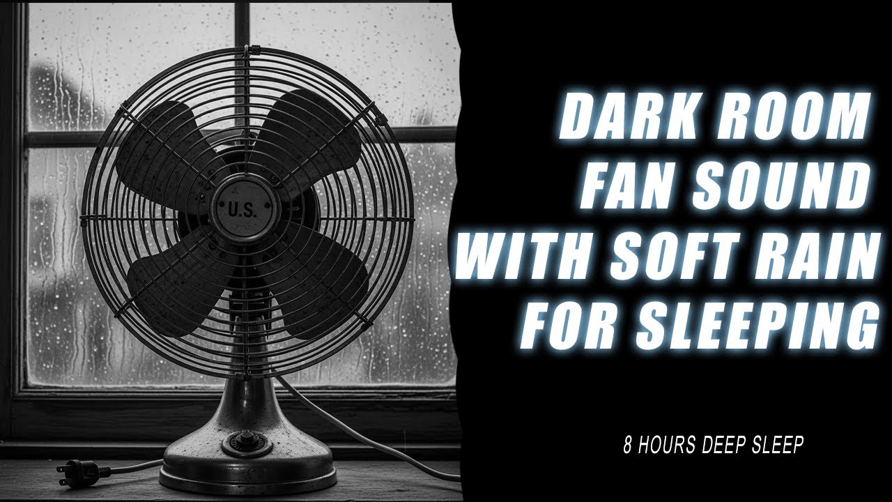 This Fan Sound with Rain Will Knock You Out Fast