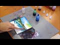 #2 Alcohol Ink Abstract/Landscape Painting Demo on tile - kristarobertsonart