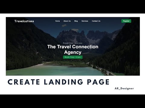 landing page design using Html & Css | How to create a landing page ...