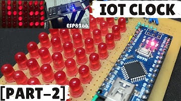 Using Esp8266-01 & with Arduino nano | Led Matrix digital clock[Part 2]