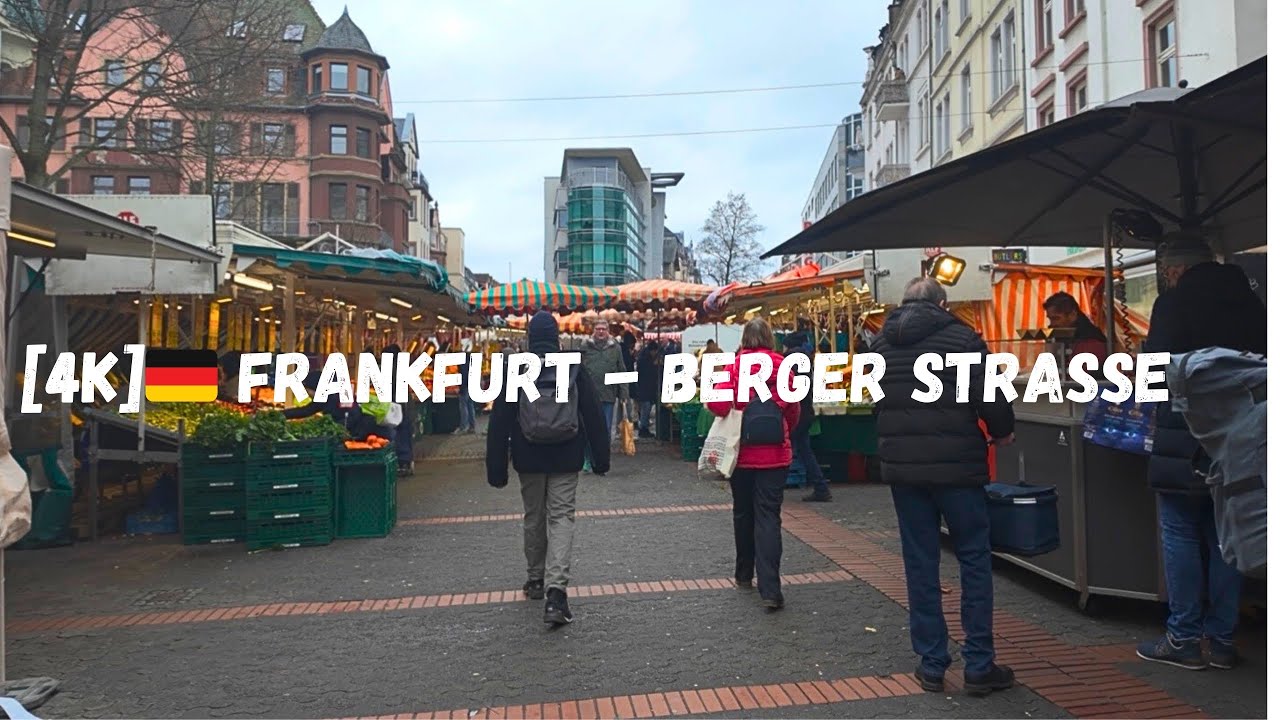 [4K]🇩🇪Berger Street – Frankfurt’s longest shopping mile Episode 6 # Frankfurt#frankfurtcity