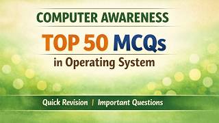Top 50 mcqs | operating system | computer Awareness | stupy spot23