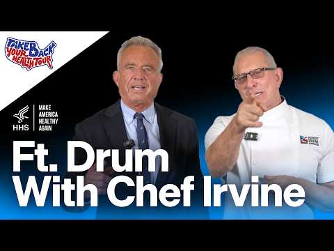 Ft. Drum Visit with Chef Robert Irvine || Eat Real Food!