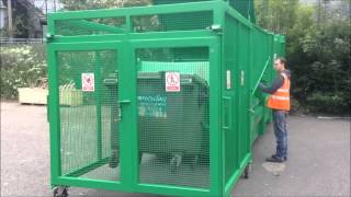 32 yard compactor in action