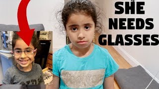 6 YEAR OLD FOUND OUT SHE NEEDS GLASSES!!!