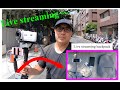 Panasonic HC-W590M  live stream on iOS with IRL outdoors streaming backpack