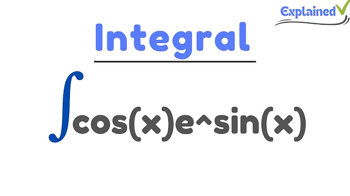 Integral of cos(x)e^sin(x) (substitution)