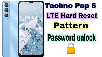 Techno Pop 5 LTE Hard Reset /Techno BD4 pattern  password unlock 🔓