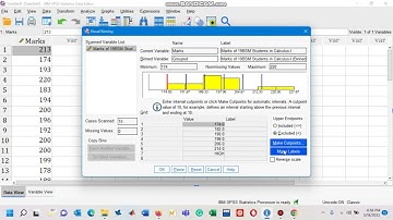 Grouped Frequency Distribution Table in SPSS