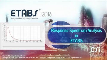 Response Spectrum Analysis in ETABS