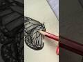 sketching butterfly FINAL🦋 #art #music #shorts #tiktok #drawing #pencilart #realism #trending #fypシ