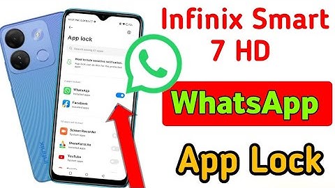Infinix smart 7 hd me WhatsApp App Lock Kaise Kare/how to lock WhatsApp app in infinix smart 7 HD