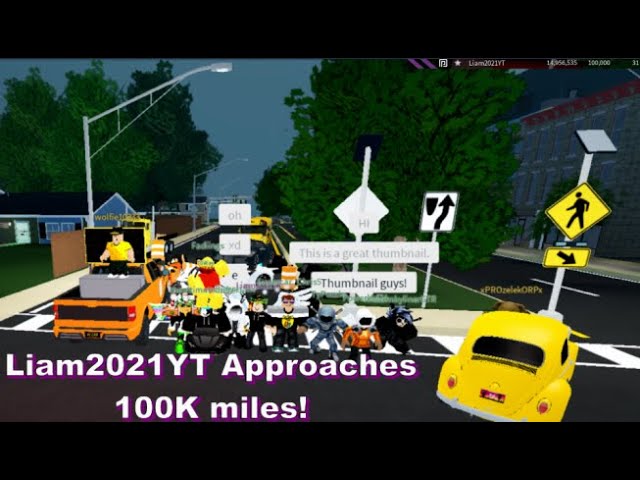 Liam2021yt Approaches 100 000 Miles Roblox Ultimate Driving Youtube - roblox ultimate driving reaching 100000 miles and becoming