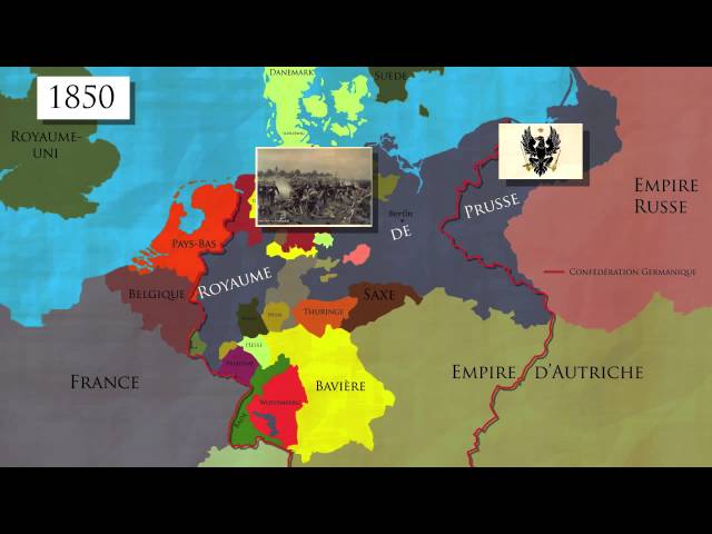 L’unification de l’Allemagne (1850-1871) (Carte animée)