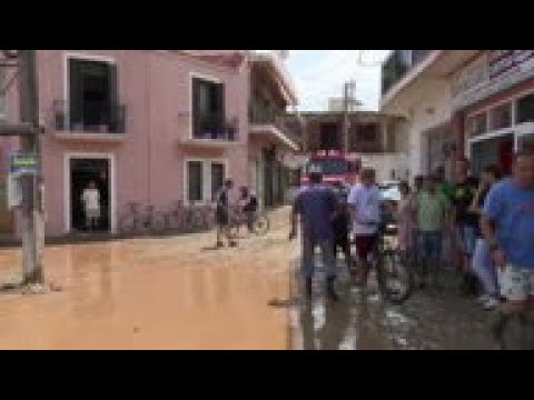 Storm causes deadly floods on Greek island