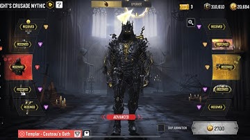 BUYING MYTHIC TEMPLAR | FULL UPGRADE | LEGENDARY PP19 BIZON | KNIGHT’S CRUSADE MYTHIC DRAW