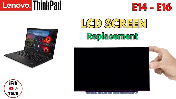 Lenovo ThinkPad LCD Screen Replacement E14 and E16 - How to Remove Screen Panel