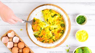 Crustless Broccoli Quiche & Cheddar Recipe - Keto Vegetarian, Paleo & Very Nutritious (Easy to make)