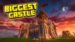 The BIGGEST Castle Build Ever In My Minecraft Server! screenshot 1