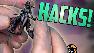 One Minute Hobby Hacks - Pin Miniatures To The Base Perfectly Every Time