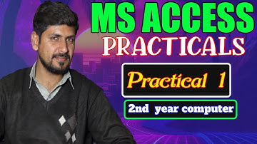 MS  Access 2013 in Urdu || Practical No # 1 || #msaccess