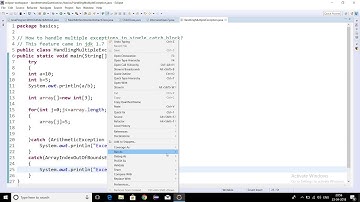 Core Java Tutorials - How to Handle Multiple Exceptions with Single Catch Block