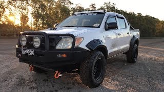 Toyota Hilux - 3 inch turbo back straight through Exhaust