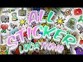 All sticker locations  bee swarm simulator