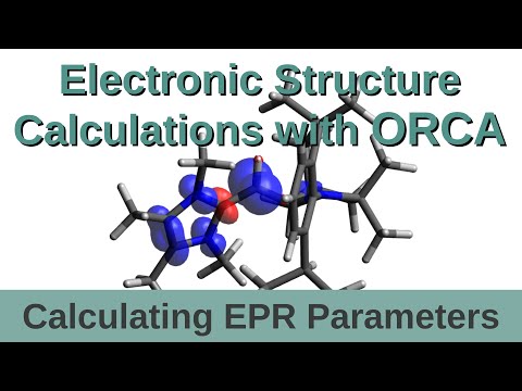 Calculating EPR Parameters with ORCA