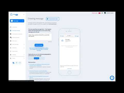 Botsurfer - Set up Greeting for your chatbot (tutorial)