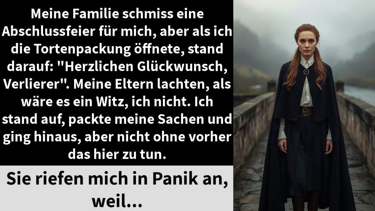 Ich dachte, meine Familie hätte endlich eine Party für mich geschmissen. Alles war perfekt: Luftschlangen, ein Banner, Gäste, sogar meine Mutter umarmte mich und sagte, sie sei stolz. Mein Bruder...