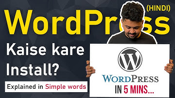 How to install WordPress CMS (Hindi - 2022), Learn to launch website with Amit Agnihotri