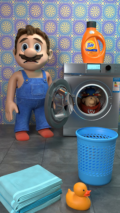 Mesin cuci yang menyenangkan! #celanapendek