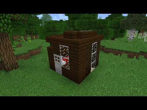 МЕХАНИЧЕСКИЙ ДОМ 3х3 БЛОКА В MINECRAFT