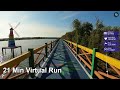Bang khun thian mangrove forest bangkok  21 min virtual running for treadmills