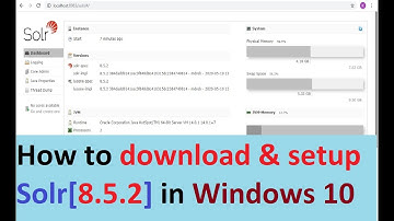 How to download and setup solr in windows 10