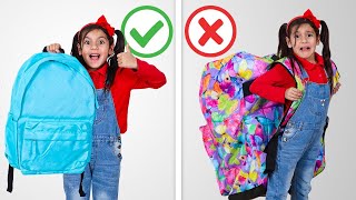Ellie and Charlotte Giant Backpack Blunders at School by Toys and Colors 11,996,595 views 1 month ago 22 minutes