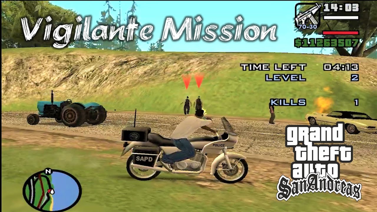 GTA San Andreas Vigilante Mission YouTube 