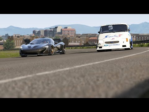 McLaren P1 vs Ford Supervan III V10 at Highlands