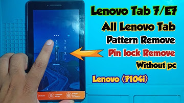 Lenovo tab 7/E7 Hard reset without pc | Lenovo tb-7304i/tb-7104i/tb-7504x hard reset/Factory reset |