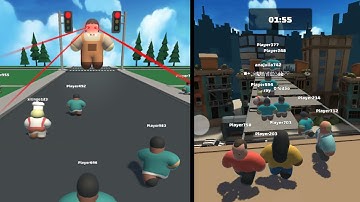 Squid Game Mr Crab !! Red Light Green Light Crab Challenge Survival Game Riovox Trailer Gameplay