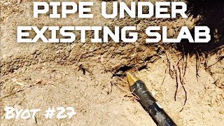 DIY: How to Pipe Under Existing Concrete : Sprinkler System Tutorial