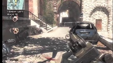 MW3 Map Pack Piazza Survival Mode Gameplay Part 4