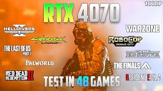 RTX 4070 Test in 48 Games  1440p  RTX 4070 Benchmark