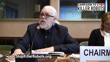 Noel Sharkey at Stop Killer Robots briefing at U.N. Geneva