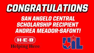 H-E-B UIL Scholarship Presentation: Andrea Meador-Safont