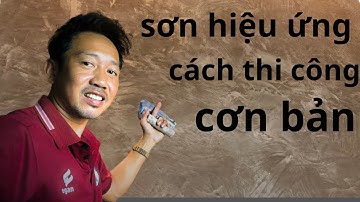 sơn hiệu ứng / cách thi công cơ bản, hiêu ứng bê tông