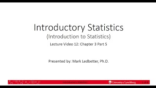 IntroStats 3.5 - Percentile, quartiles and 5 number summary